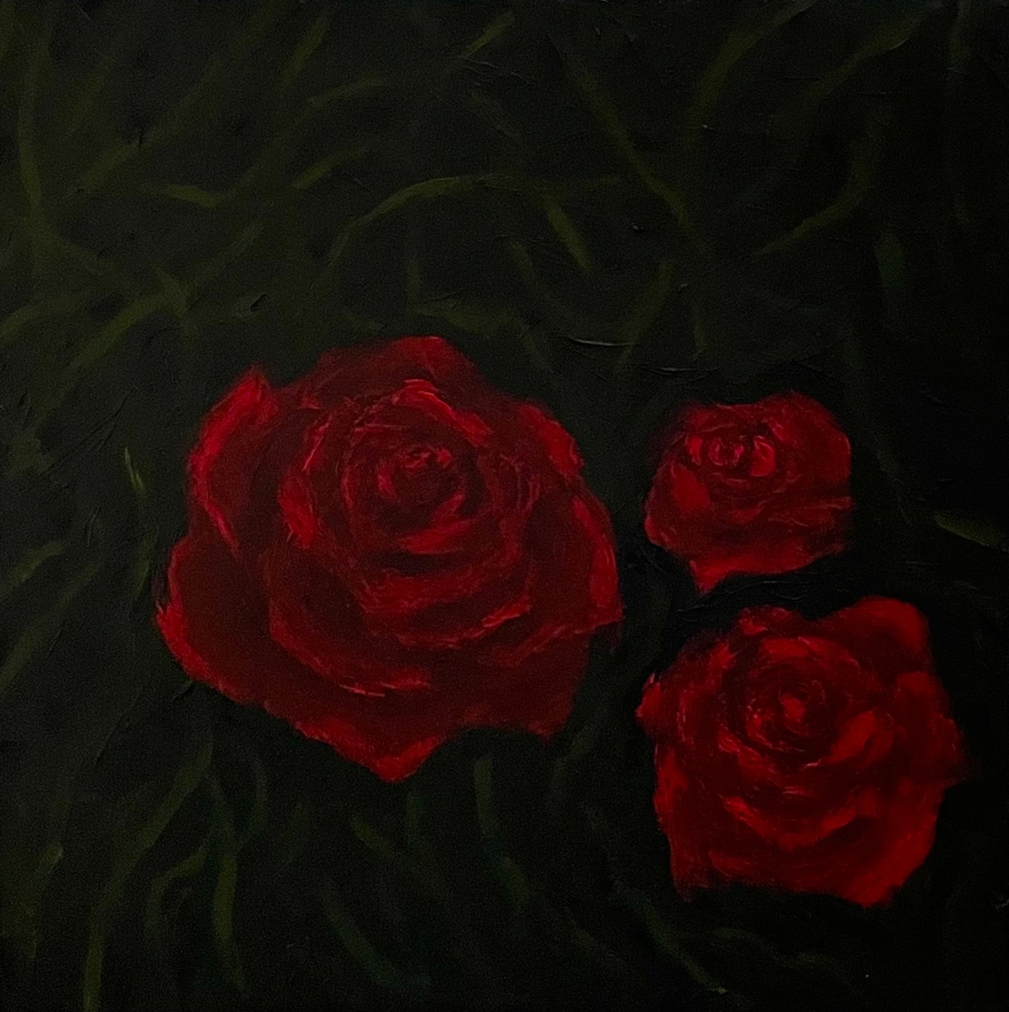 3 Roses in the dark